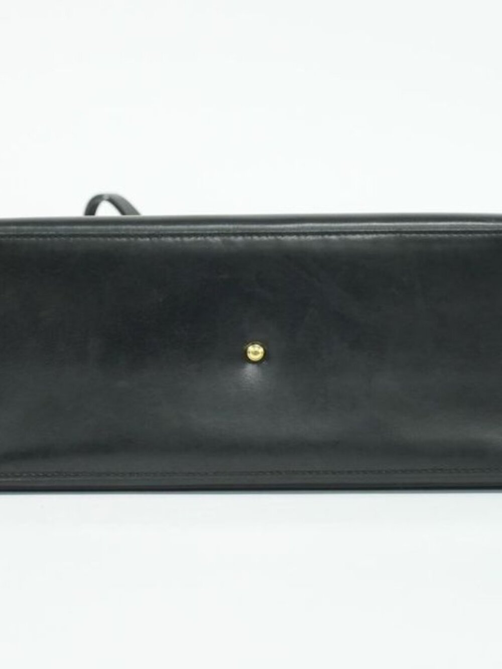 ★SOLD★ Gucci Lock 2-Way Shoulder Bag Leather Black Outside - Picture 3 of 9
